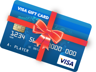 Blue Visa Gift Card icon