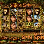 Safari Sam Online Slot Game Board