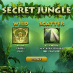 Online Slot Game Secret Jungle Intro Features Screenshot