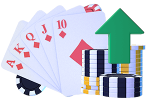 Let It Ride Hand Strategy Royal Flush and Poker Chips