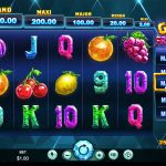 Gem fruits Slot Gameplay Screenshot