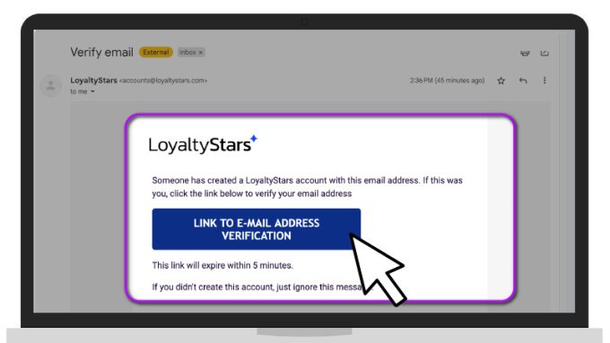 LoyaltyStars Verify Email