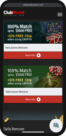 Club World Casinos Promotions