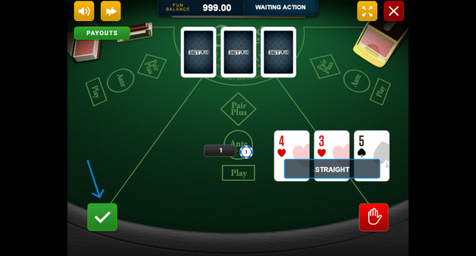 How to Play 3 Card Poker Step 4