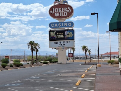 Jokers Wild Boulder Highway View From Parking Lot