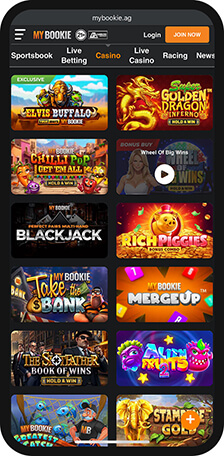 My Bookie Casino Games