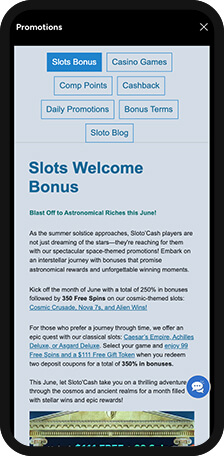 SlotoCash Promotions Mobile