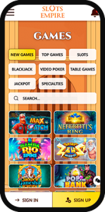 Slots Empire Casino All Games