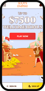 Slots Empire Casino Homepage