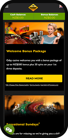 GDay Casino Promos