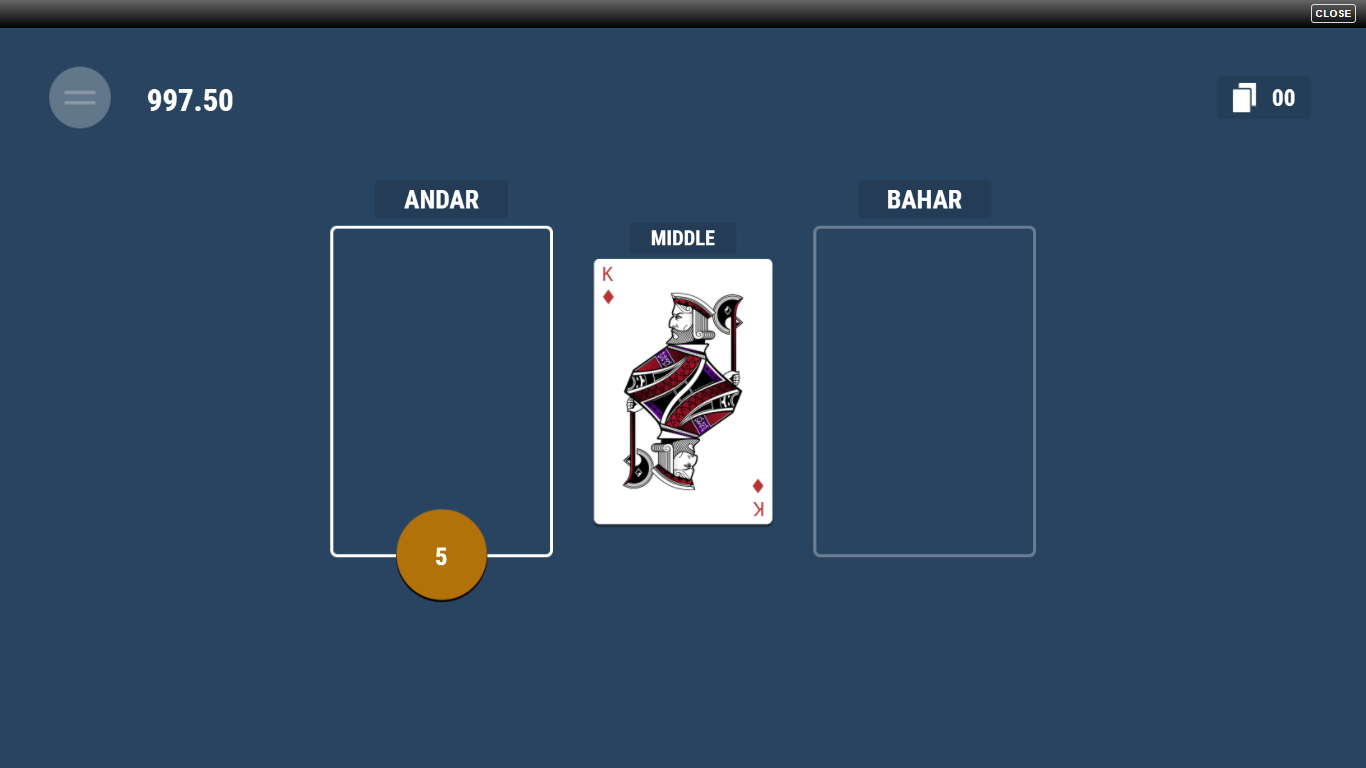 How to play Andar Bahar step 5