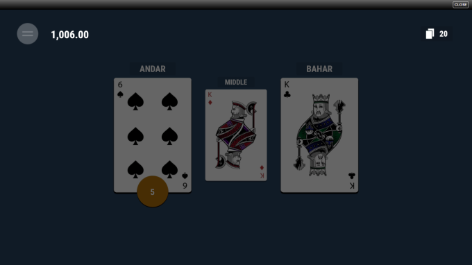 How to play andar bahar step 6