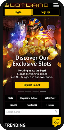 Slotland Casino Homepage Mobile