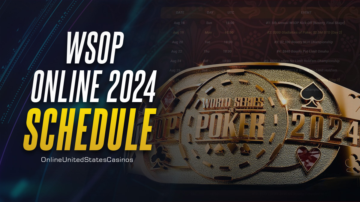 WSOP Online 2024 Schedule Released